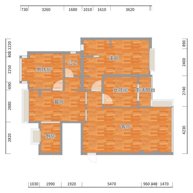 福建一龙岩一黄琴-简欧-典雅-户型图概览