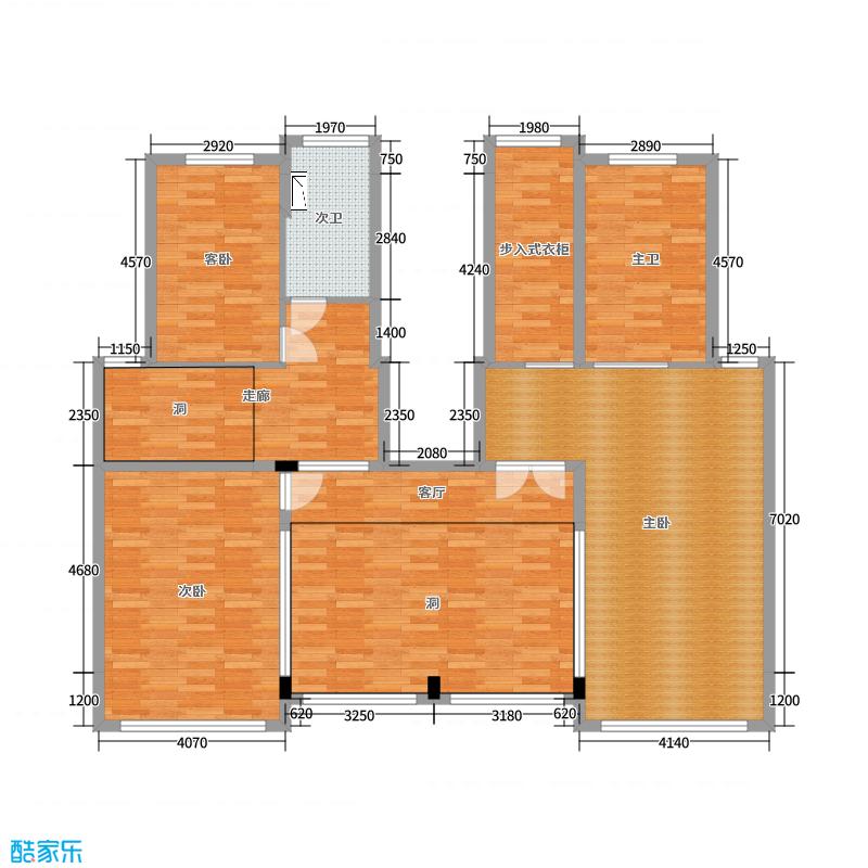 牛晓旭-年轻人的梦想|140m²混搭-户型图概览