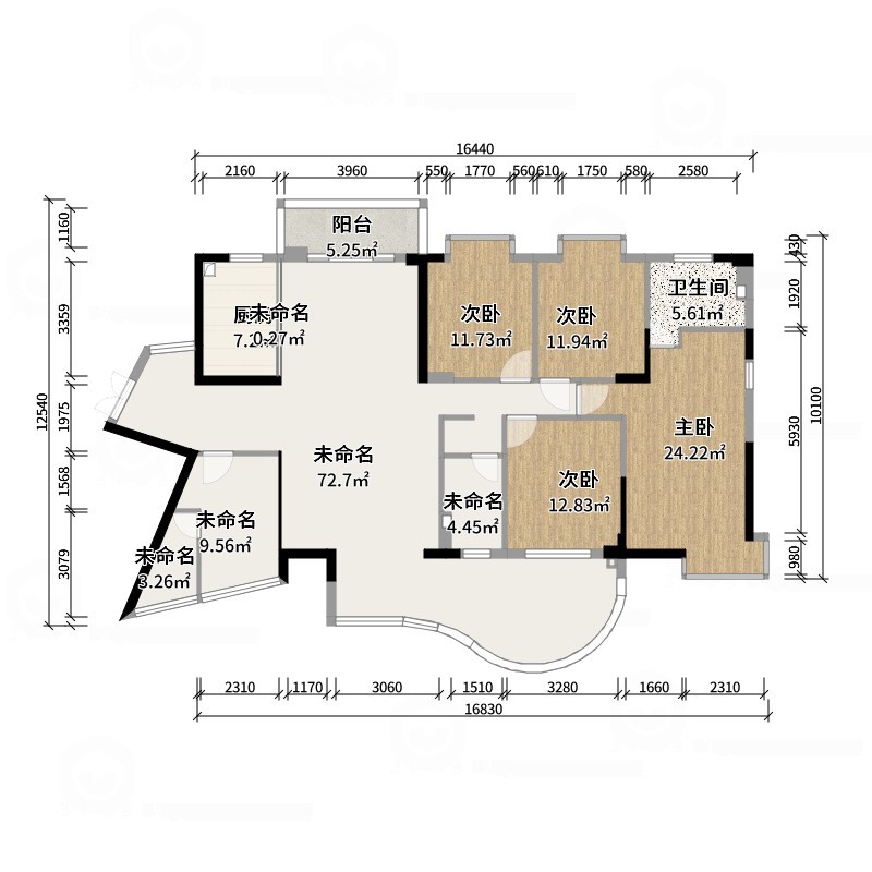 青椒0126-泰湖新城54-1202装修效果图