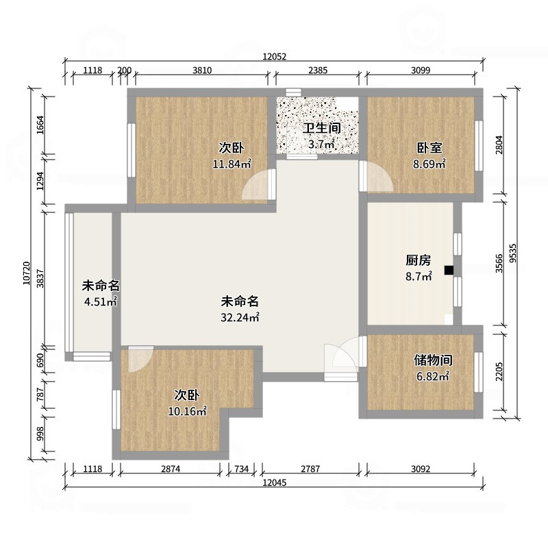 大鹏设计家-云州府3-3-301装修效果图