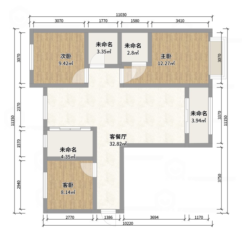 焦亚彤-亿博华府1号楼装修效果图