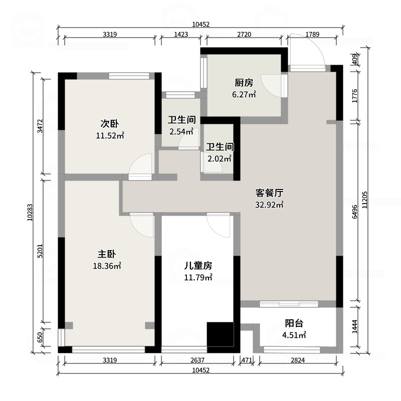 郑地东望A户型107平-苏老师-副本