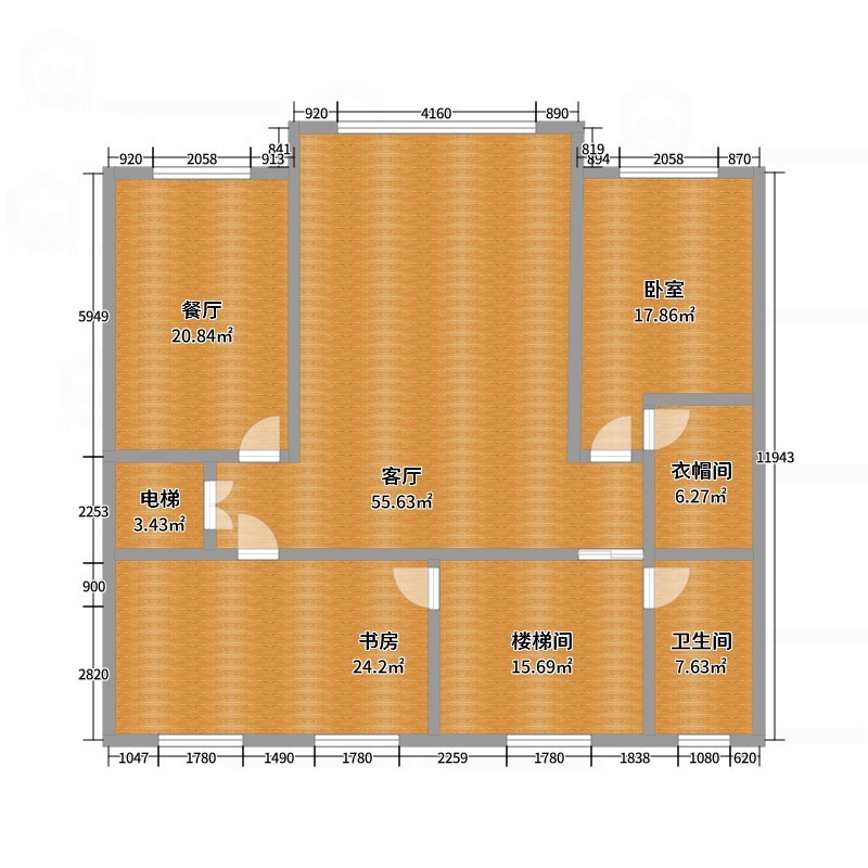 一池星光.-中央公馆四层装修效果图