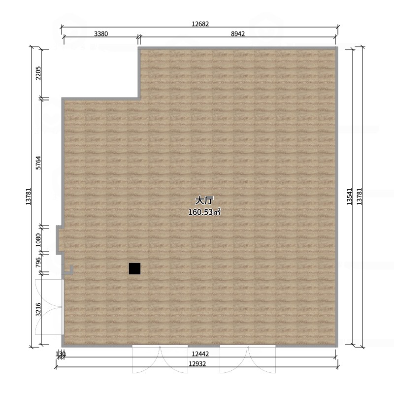 free行客丿设计-大厅读书区-户型图概览