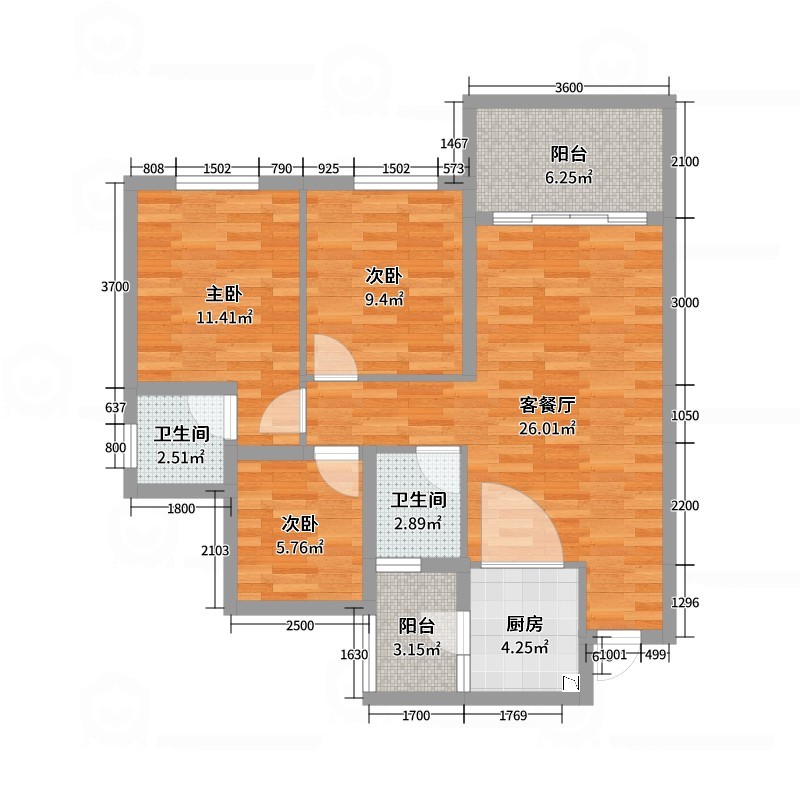 雨田可居-​鸿通大学府装修效果图