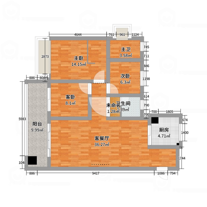 海信凤台世家户型图图片