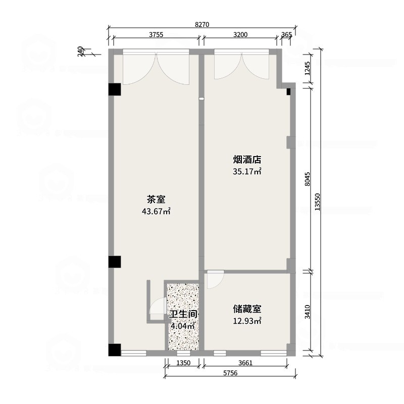 门市户型图图片