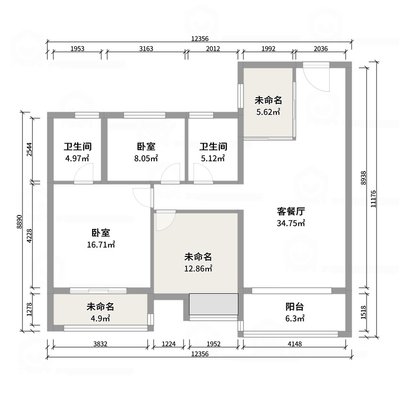 金地滨河风华王涛2套-副本