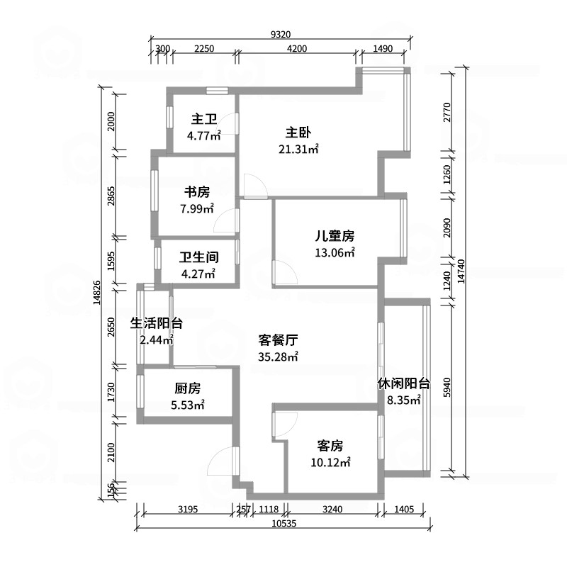 万科大都会-138平方-轻奢