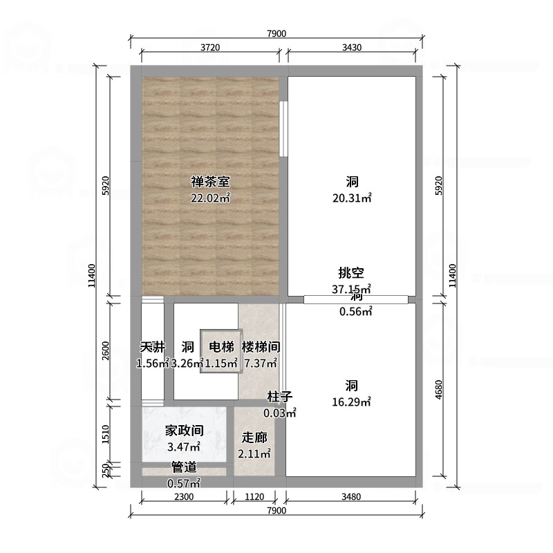 陈辉-300平方现代美式别墅-户型图概览