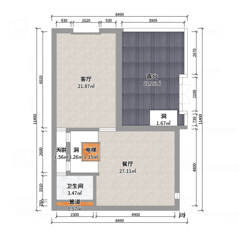 陈辉-300平方现代美式别墅-户型图概览