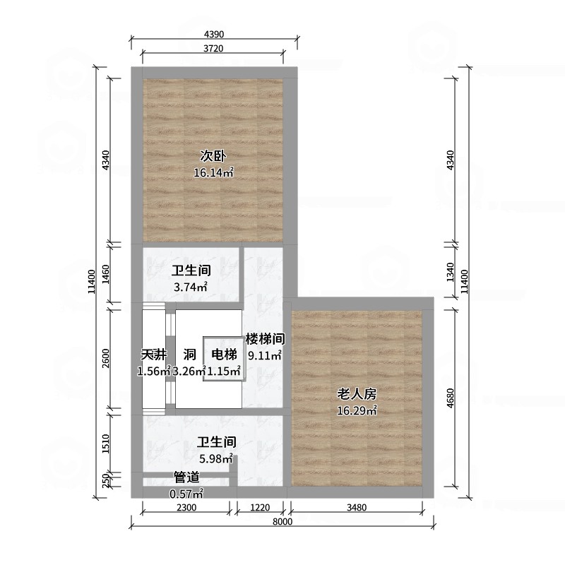 陈辉-300平方现代美式别墅-户型图概览