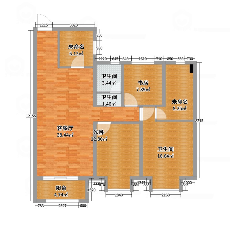 紫云府-803三室-现代