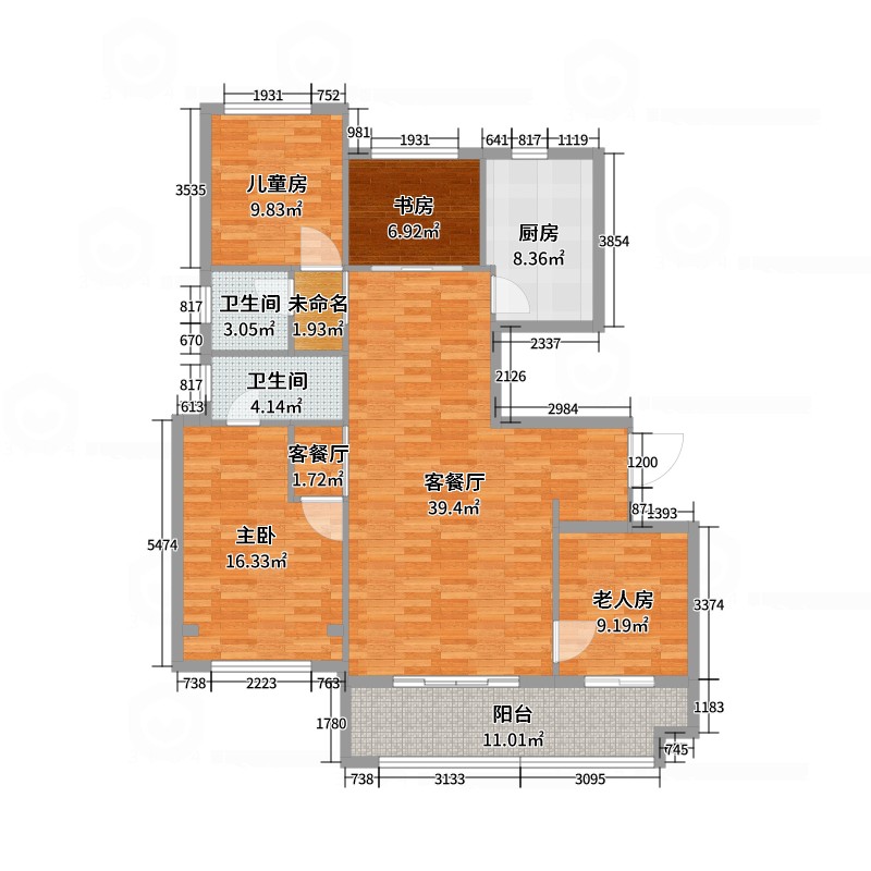江山府-B2（142㎡）-西户-副本-副本