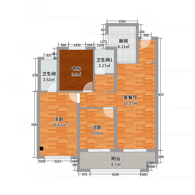 江山府1-704张老师暖色系