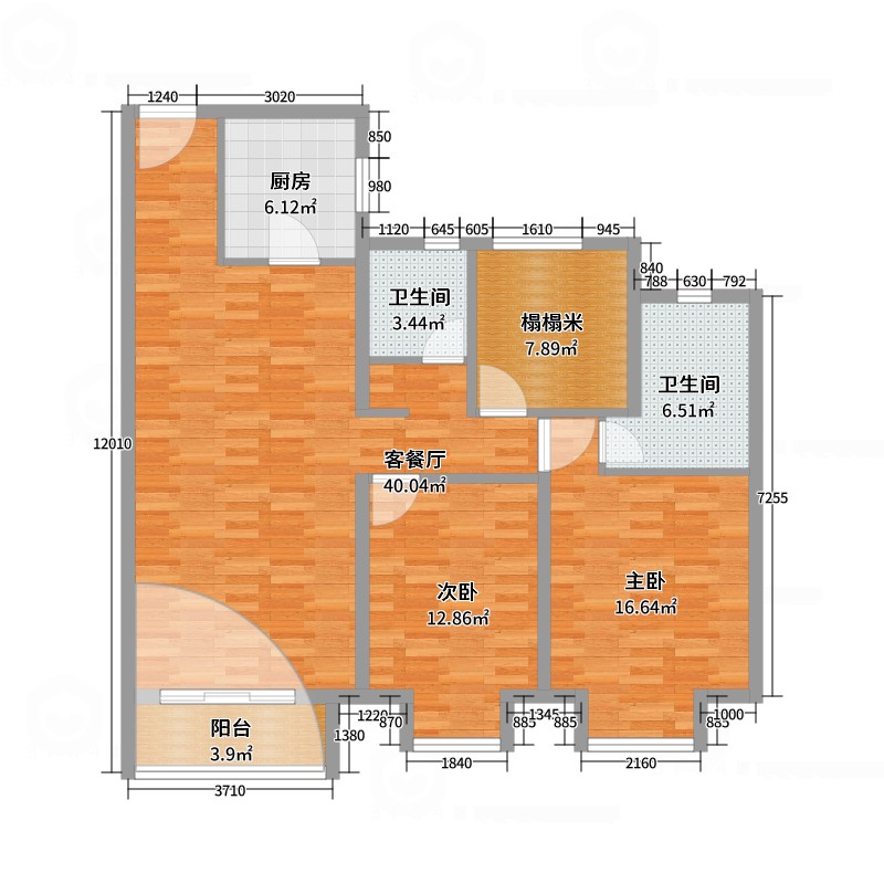 紫云府三室简装
