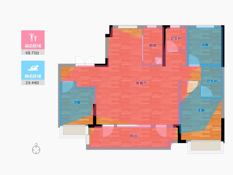 山东省-泰安市-玺悦·臻誉-99.02-户型库-动静分区