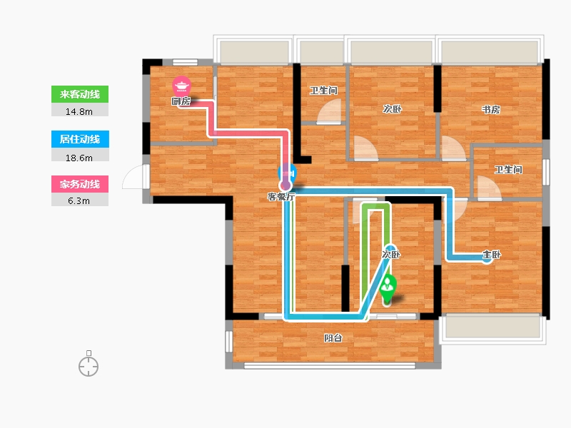 江苏省-连云港市-康颐华府-109.73-户型库-动静线