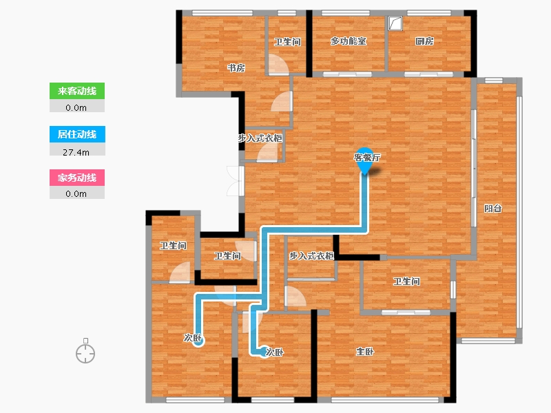 浙江省-绍兴市-天圣大越城-212.73-户型库-动静线