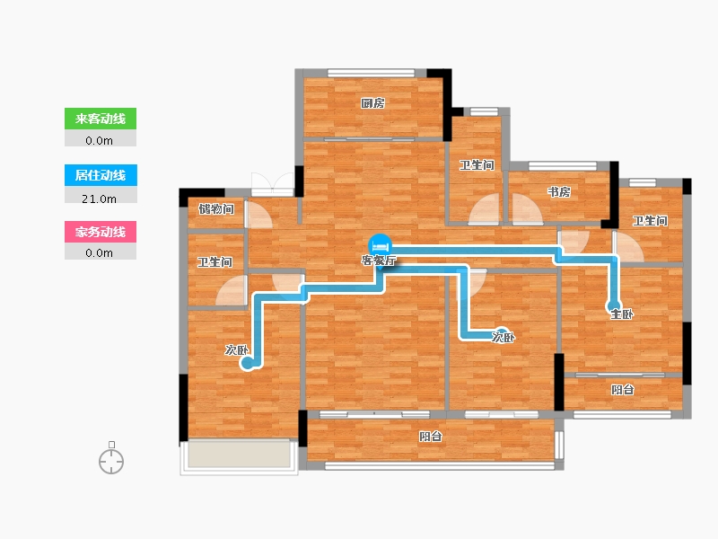 浙江省-湖州市-得力咏翎府-119.23-户型库-动静线