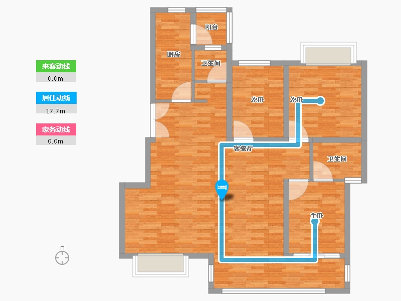 四川省-德阳市-金玉院子-95.47-户型库-动静线