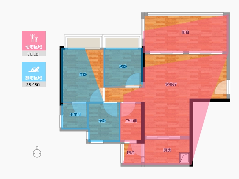 广东省-广州市-市政·君睿-88.80-户型库-动静分区