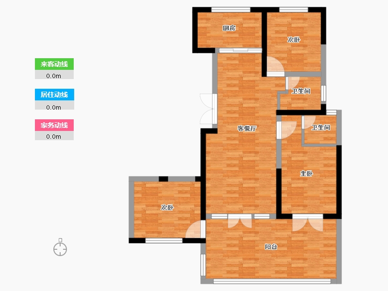 甘肃省-兰州市-观樾一品-88.13-户型库-动静线