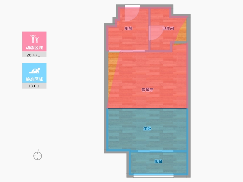 浙江省-宁波市-凤凰国际商务广场-43.00-户型库-动静分区