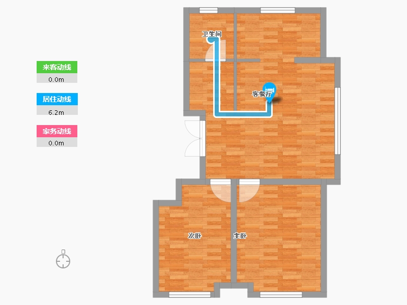 内蒙古自治区-鄂尔多斯市-万正·康和云璟-71.49-户型库-动静线