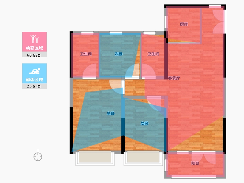 山东省-济宁市-立国京杭名都-99.73-户型库-动静分区