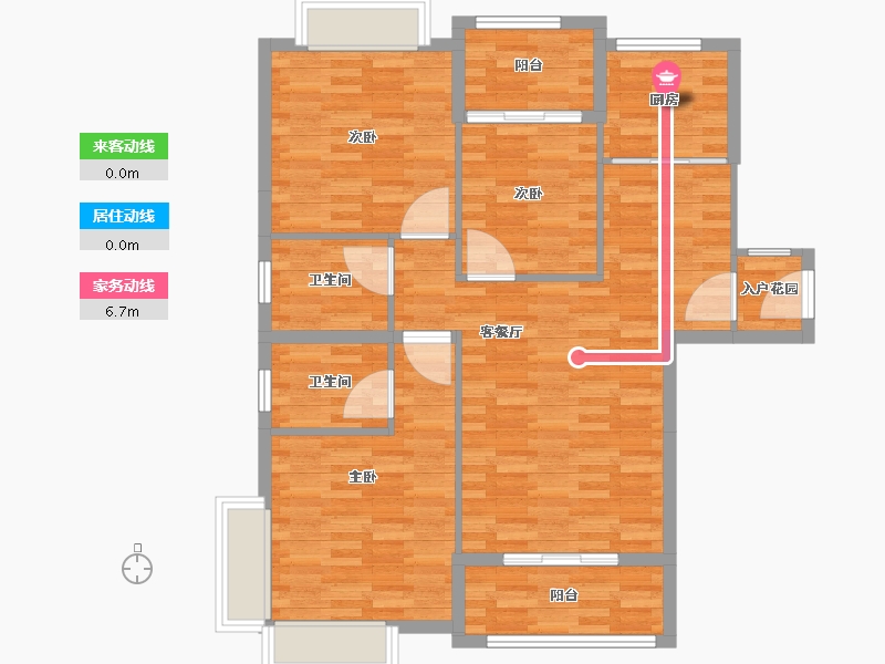 福建省-南平市-御景湾-94.99-户型库-动静线