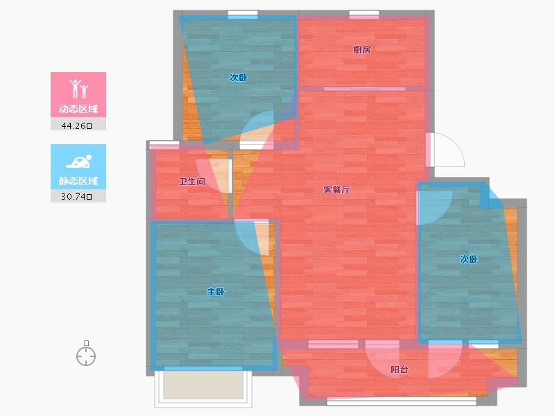 河北省-廊坊市-福喜雅苑-73.03-户型库-动静分区