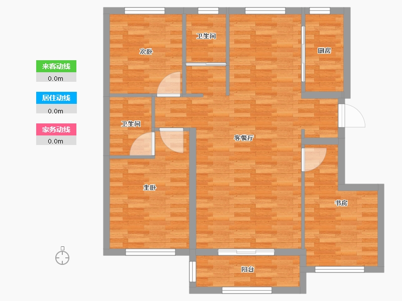 河北省-张家口市-蔚州九里-94.94-户型库-动静线