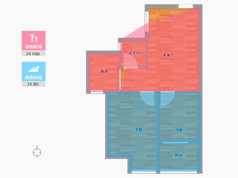 广东省-汕头市-南信星汇国际花园-51.20-户型库-动静分区