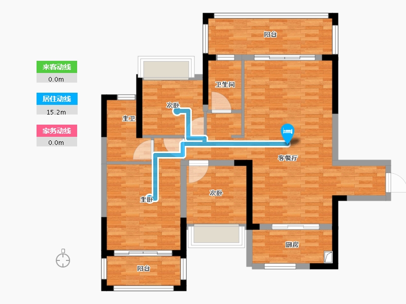 广西壮族自治区-贵港市-华控恒力尊府-115.00-户型库-动静线