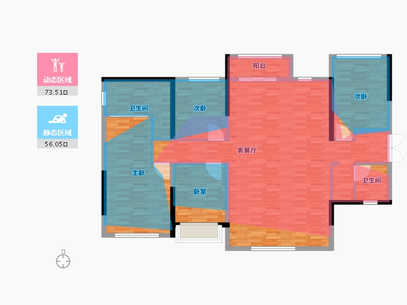 四川省-成都市-招商时代公园一期-139.07-户型库-动静分区