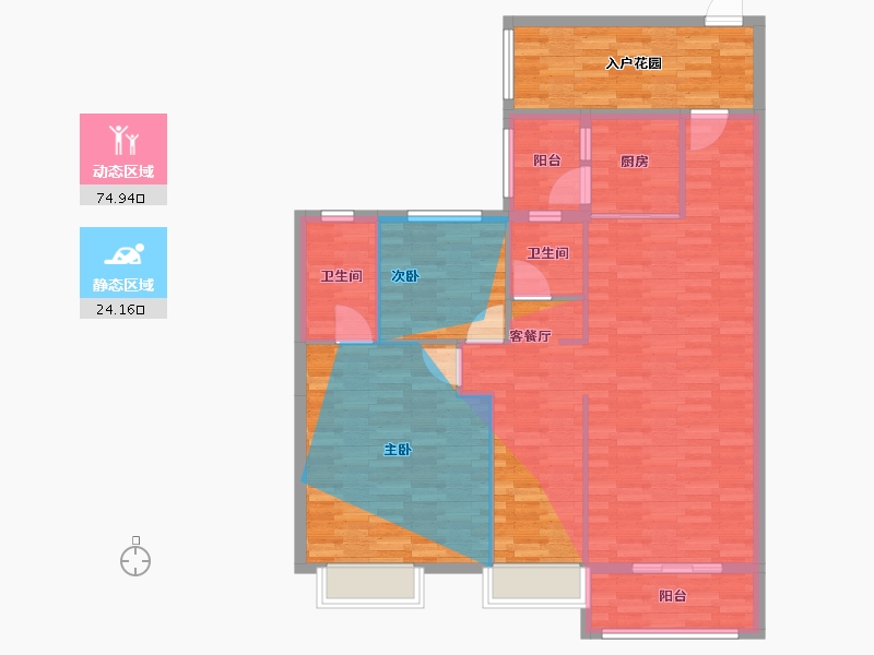 广西壮族自治区-崇左市-龙鑫新城-131.29-户型库-动静分区