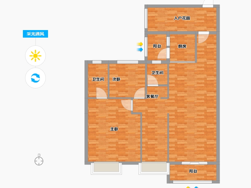 广西壮族自治区-崇左市-龙鑫新城-131.29-户型库-采光通风