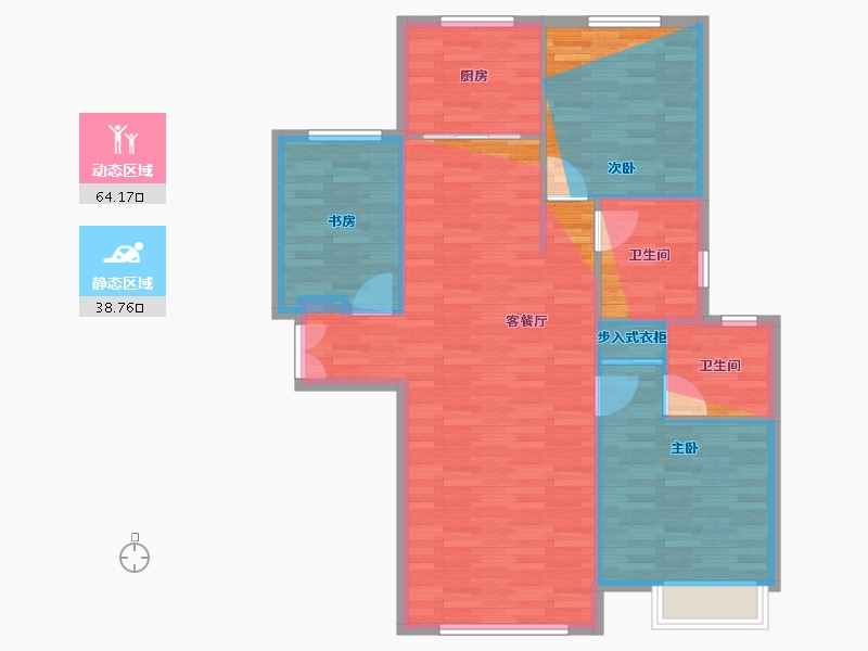 北京-北京市-复地通运府-86.00-户型库-动静分区