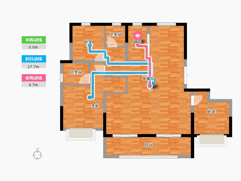 浙江省-绍兴市-剡湖云璟-114.57-户型库-动静线