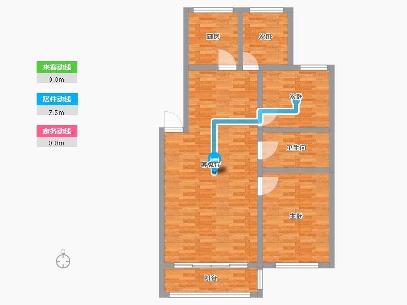 山西省-晋城市-汇仟A区-88.00-户型库-动静线