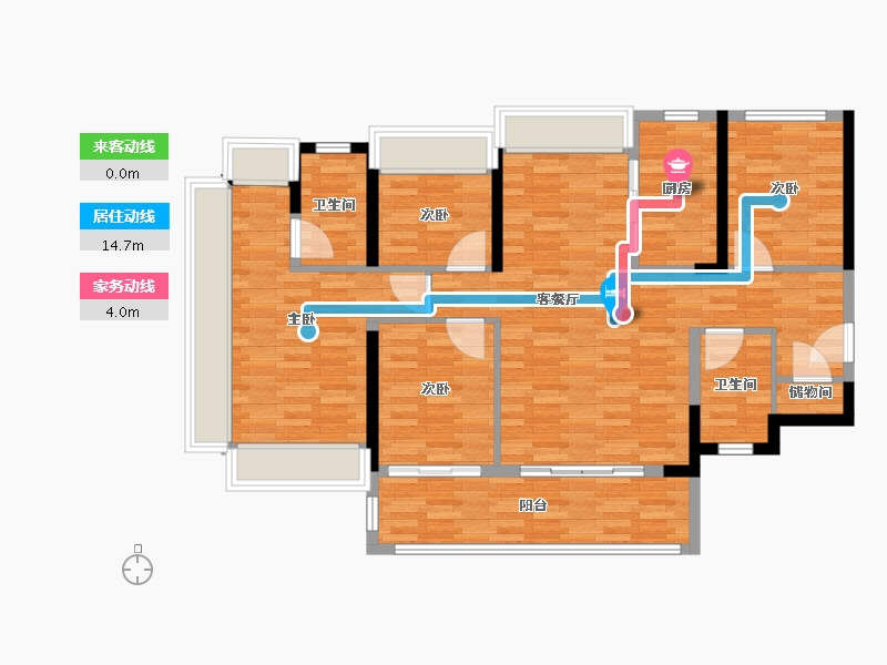 广东省-广州市-智都绿城·凤凰于飛-102.81-户型库-动静线