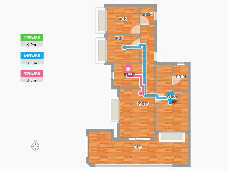 云南省-西双版纳傣族自治州-阅蓝江-99.03-户型库-动静线