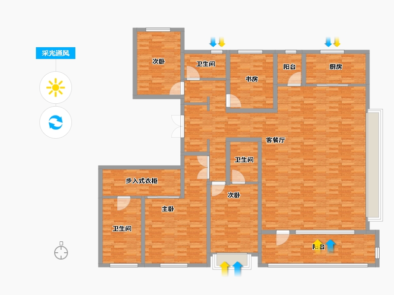 山东省-济南市-悦澜山-188.00-户型库-采光通风