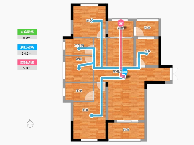 湖北省-十堰市-名城御景园-99.50-户型库-动静线