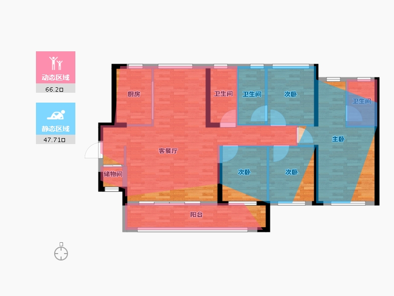 福建省-莆田市-联发建发玉湖兰溪-112.80-户型库-动静分区