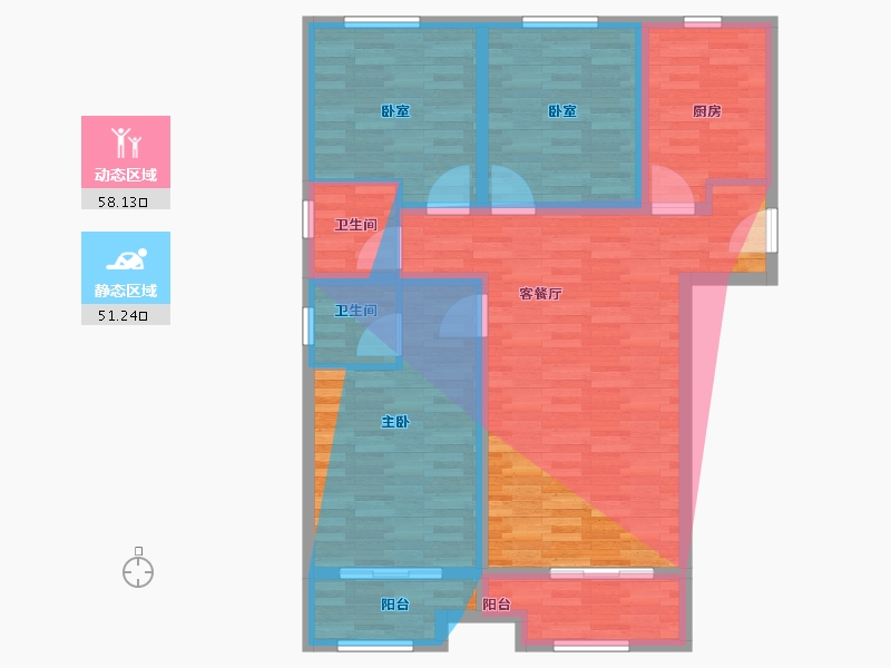 山西省-晋中市-汇丰小区-111.20-户型库-动静分区