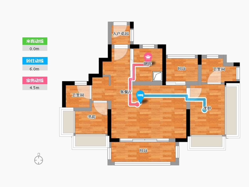 广东省-广州市-中建·未来方洲-61.45-户型库-动静线