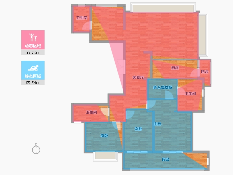 湖北省-武汉市-华侨城红坊｜云岸-156.57-户型库-动静分区