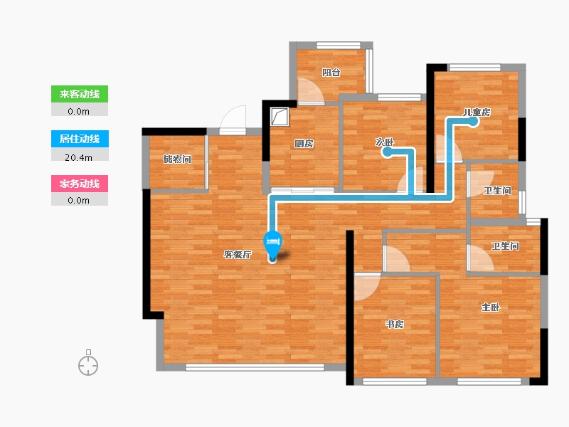 四川省-成都市-建发观唐映月-125.00-户型库-动静线